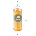 UFI Ölfilter 25.080.00 Filtereinsatz für C6 VW AUDI 8K5 A4 B8 A6 7P6 TOUAREG 7P5