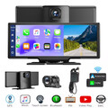 4K 10.26-Zoll Wireless Apple Carplay Android Auto Display  Vorne Rückfahrkamera