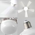 LED-Deckenleuchte mit Ventilator Deckenventilator Lampe Wohnzimmer E27 3-balde