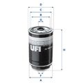 UFI 24.468.00 Kraftstofffilter für HYUNDAI KIA