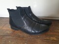 Gabor Stiefeletten Budapester Gr.40 Leder Schwarz Chelsea Boots Ankle