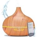 500ML Ultraschall Luftbefeuchter Aroma Diffuser Holzmaserung Nebel Humidifier DE