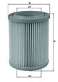 MAHLE (LX 1768) Luftfilter für HONDA