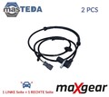 20-0338 ABS SENSOR DREHZAHLFÜHLER HINTEN MAXGEAR 2PCS NEU OE QUALITÄT