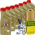 MANN ÖLFILTER+CASTROL 5W30 passend für VW T5/6 BUS MULTIVAN TRANSPORTER 2.0 TDI