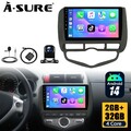 2+32G Android 14 AutoRadio Carplay RDS GPS Navi Kam für Honda Jazz Fit 2001-2008