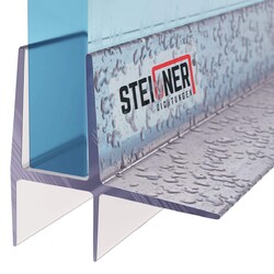 Duschkabinen Dichtung Duschdichtung Ersatzdichtung Wasserabweiser Schwallschutzpassend für für 5 bis 6mm Glasstärke ⭐⭐⭐⭐ STEIGNER®