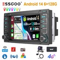 DAB+KAM Für VW T5 Multivan Transporter Android 14 Autoradio Carplay GPS Navi MIC