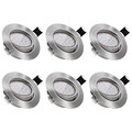 6x LED Einbaustrahler Decken Spots Lampen 5W Einbau Leuchte ultra flach 230V DE