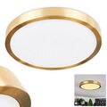 LED Flur Leuchte Decken Lampe goldfarben moderne Wohn Schlaf Zimmer Beleuchtung