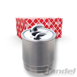 FEBI KRAFTSTOFFFILTER LEITUNGSFILTER MIT ANSCHLUSS passend für WASSERSENSOR MIT