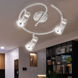 Deckenlampe Deckenleuchte Spotrondell Spotstrahler 3 Flammig Spots beweglich LED