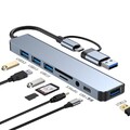 USB C Hub 8 in 1 Adapter USB 3.0 2.0 PD Verteiler Splitter TV Notebook Laptop