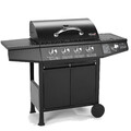 TAINO BASIC 4+1 Gasgrill BBQ GRILLWAGEN Edelstahl Brenner Seitenkocher TÜV Grill