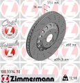 2x ZIMMERMANN 100.3374.70 Bremsscheibe für Audi VW (FAW)