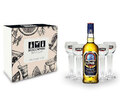 Linie Aquavit Set / Geschenkset - Linie Aquavit 0,7l 700ml (41,5% Vol) + 4x Glä