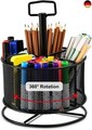 Marbrasse Mesh Schreibtisch Organizer,360Grad Drehbarer Multifunktionaler