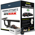 Für SKODA Octavia Kombi II Typ 1Z5 Anhängerkupplung starr +eSatz 7pol 04-13 PKW