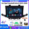 4+64G Android 14 Autoradio Für Opel Astra K 2015-2019 GPS NAVI Carplay 8Core KAM