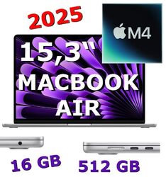 ✅ Apple MacBook AIR 15,3" 🟣 M4💥 512GB ☑️ 16GB ☑️ silber MW1H3D/A, OVP ✅ RgMwSt