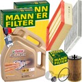 MANN INSPEKTIONSPAKET+5L CASTROL 5W-30 ÖL passend für OPEL CORSA D ab 19MA9235