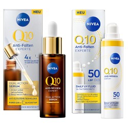 NIVEA Q10 Anti-Falten EXPERTE Dual Action Serum 30 ml + Daily Fluid 40 ml