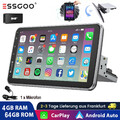 Android 13 4+64G DAB+ Carplay Autoradio 1 DIN GPS Nav RDS Drehbar Bildschirm MIK