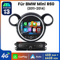 Carplay Android 13 Autoradio Für BMW Mini Cooper R60 2008-2014 GPS Navi BT 4+64G