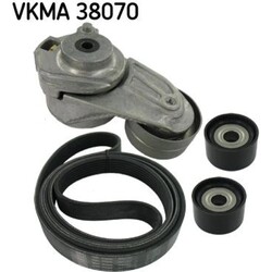 SKF VKMA 38070 Keilrippenriemensatz für MERCEDES BENZ C KLASSE CLK CLS E G GL M