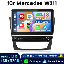 32GB Android 13 Navi Autoradio BT5.0 SWC Carplay Mercedes E/CLS-Klasse W211 W219