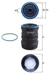 MAHLE Kraftstofffilter KC 645D