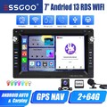 64G Android 14 Autoradio GPS Navi Kam Für VW Polo 9N Golf Jetta MK4 Passat B5 T5