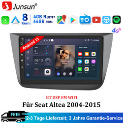 Für Seat Altea XL 2004-2015 Toledo Autoradio Android13 Carplay GPS Nav BT FM SWC