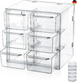 Stapelbarer Kosmetik Organizer mit 6 Schubladen – Acryl Make Up Aufbewahrungsbox