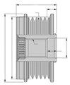 Generatorfreilauf 50mm HELLA für MINI MINI (R56)