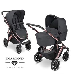 ABC Design Salsa 4 Air Diamond Edition Kombi Kinderwagen, Asphalt