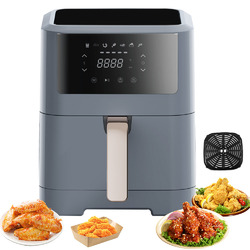 Airfryer 5L Heiß Luft Fritteuse ohne Fett Öl XXL Power Heiss Friteuse Air