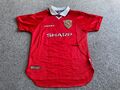 MANCHESTER UNITED FC Umbro HOME Shirt (JUNGEN 12-13 Jahre) VINTAGE 1999 UCL selten
