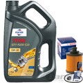 BOSCH ÖLFILTER+FUCHS 5W30 ÖL passend für OPEL CORSA D COMBO ASTRA H FIAT PUNTO