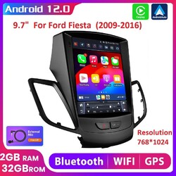 9.7" Android 13 Autoradio GPS Navi Für Ford Fiesta 2009-16 Carplay Wifi RDS 32GB