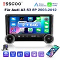 Android14 Carplay Autoradio Für Audi A3 S3 RS3 8P 2+64GB GPS Navi RDS SWC FM KAM