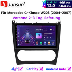 4+64G Für Mercedes C-Klasse W203 2004-2007 Carplay Android Autoradio GPS NAVI 4G