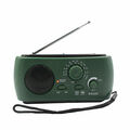 Grün USB Solar Radio Handkurbel Handy Ladegerät Notfall AM/FM Taschenlampe RLOVE