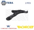 L25553 LINKS RECHTS QUERLENKER SATZ VORNE OUTER NIEDRIGER MONROE 2PCS NEU