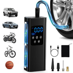 LCD Elektrische Akku Luftpumpe Auto Fahrrad Reifen Druckluft Kompressor 150PSI