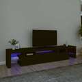 TV Schrank mit LED-Leuchten Lowboard Fernsehschrank TV Möbel Fernsehtisch vidaXL