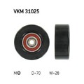Spannrolle, Keilrippenriemen SKF VKM 31025 für AUDI SEAT SKODA VW, hinten, vorne