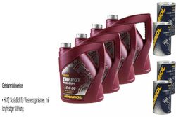 20L Motoröl MANNOL Energy Premium 5W-30 4x MANNOL Leak-Stop ADDITIV