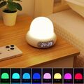 LED Nachttischlampe Nachtlicht Touch Dimmbar RGB Tischlampe Akku USB mit timer