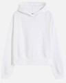 Cropped-Hoodie aus einer Baumwollmischung Gr. 52/54 Weiß Damen Sweatshirt Neu